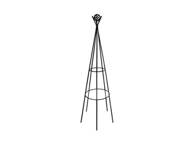 Garden Pride Wigwam Obelisk Coated In Black1.2M Tall from B&Q