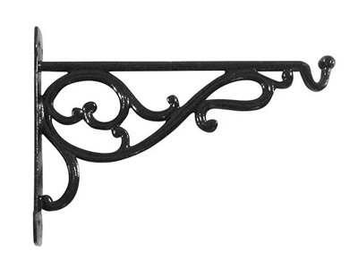 Garden Pride Cast Aluminium Hanging Basket Brackets -12" from B&Q