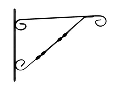 Garden Pride Premium Hanging Basket Bracket Twisted Design12" Bracket from B&Q