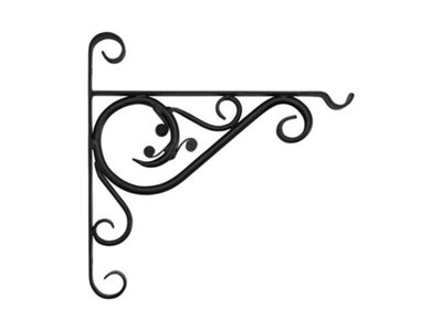 Forged Hanging Basket Bracket14" Bracket. Garden Pride from B&Q