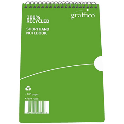 Graffico  Recycled Shorthand Notebook 160 Pages 203x127mm 9100037 - Image 7