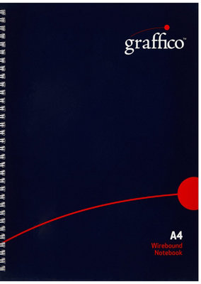 Graffico by  Hard Cover Wirebound Notebook 160pg A4 EN08810 EN08810 - Image 5