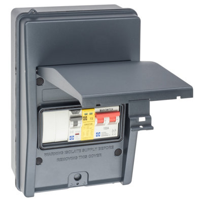 Lewden Pro65-4Br40As Ip65 Metal Ev Consumer Unit from B&Q