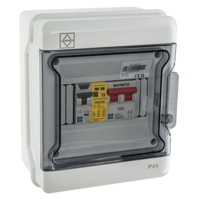 Lewden Ip65-4Br40As Ip65 Polycarbonate Ev Consumer Unit from B&Q