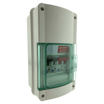 5 x Lewden E-GARAGE-MS Main Switch Garage Consumer Units IP55 with 16A / 6A MCB - Image 7