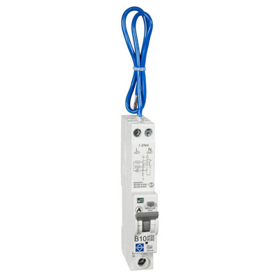 Lewden 10A Double Pole 1 Module B Curve 6Ka 30Ma Afdd Combined Rcbo from B&Q