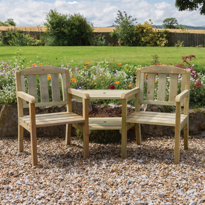 B&Q - Caroline Garden Love Seat Companion Seat By  Outdoor Living