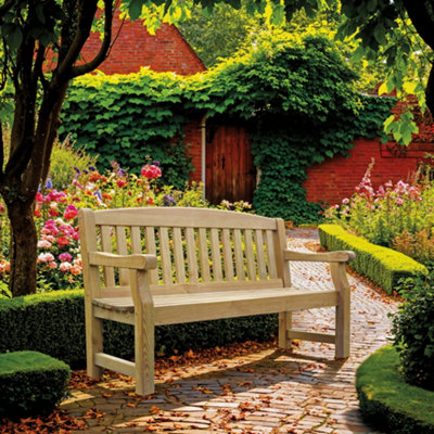 B&Q - 3 Seater Garden Bench Emily Bench By  Outdoor Living