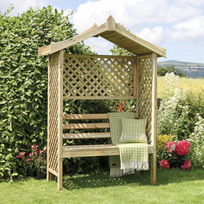 B&Q - Rutland Garden Arbour By  Outdoor Living