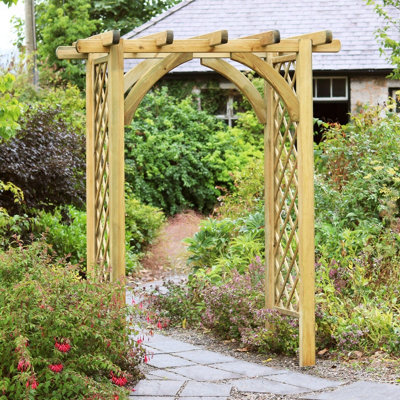 B&Q - Adjustable Garden Arch Horizon Arch By  Outdoor Living
