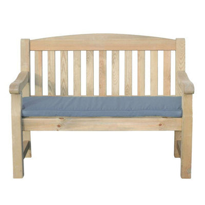 B&Q - Emily Bench 2 Seater (4Ft) Seat PadDark Grey By  Outdoor Living