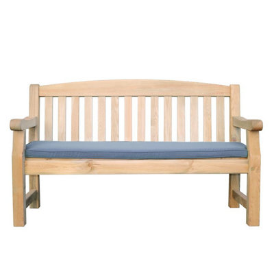 B&Q - Emily Bench 3 Seater (5Ft) Seat PadDark Grey By  Outdoor Living