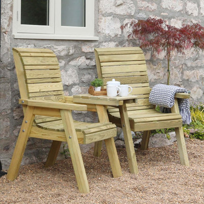 B&Q - Freya Garden Love Seat Companion Seat By  Outdoor Living