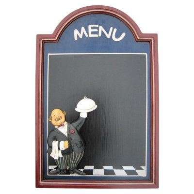 Minster Waiter Menu BlackboardL3 X W40 X H60 Cm from B&Q