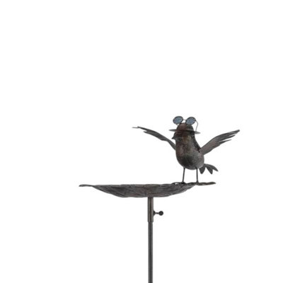 Minster Bird Feeder Garden StakeMetalL8 X W14 X H50 Cm from B&Q
