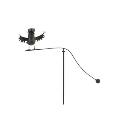 Minster Bird Garden StakeMetalL7 X W27 X H55 Cm from B&Q