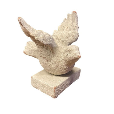 Minster Decorative Bird OrnamentResinL12 X W12 X H13 CmBeige from B&Q