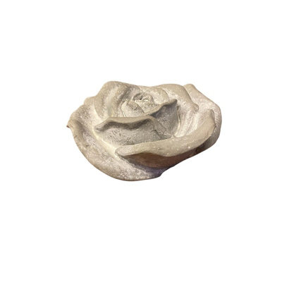 Minster Medium Decorative Flower OrnamentResinL15 X W15 X H7 CmGrey from B&Q