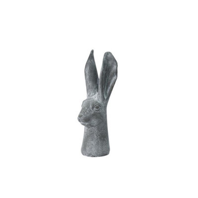 Minster Rabbit OrnamentResinL11 X W11 X H29 CmGrey from B&Q