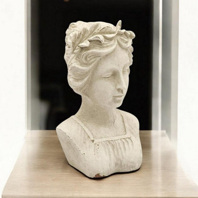 Minster Bust OrnamentResinL22 X W19 X H38 CmCream from B&Q