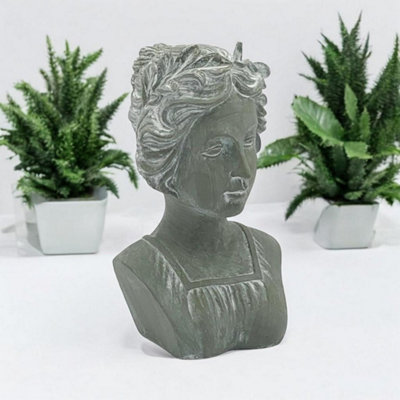 Minster Bust OrnamentResinL22 X W19 X H38 CmGrey from B&Q