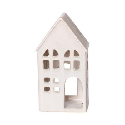 Minster House Tealight HolderCeramicL11 X W8 X H21 CmCement from B&Q