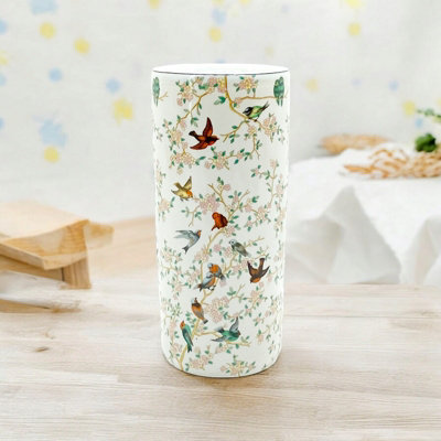 Minster 18 Inch Round Birds & Floral Umbrella StandVaseL20 X W20 X H46 Cm from B&Q