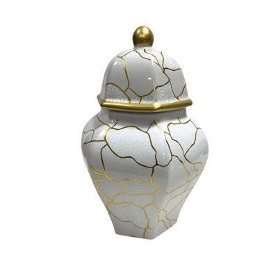 Rackhams White Msl 26Cm Ceramic Ginger Jar - Image 5