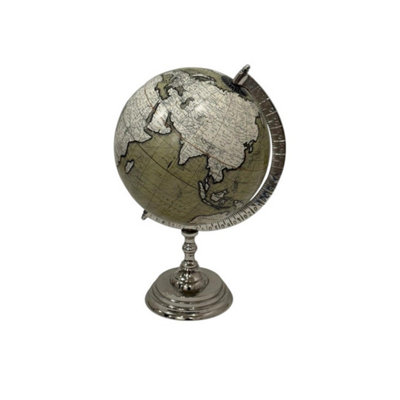 Minster Decorative GlobeL28 X W28 X H43 CmGrey from B&Q