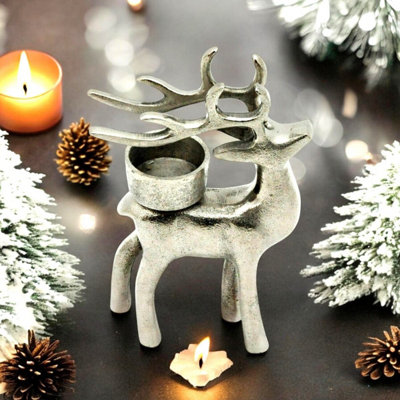 Minster Reindeer Tealight Candle Holder from B&Q