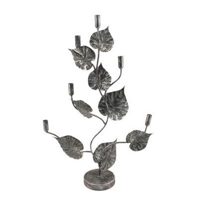 Minster Candle HolderMetalL15 X W40 X H77 CmGold from B&Q