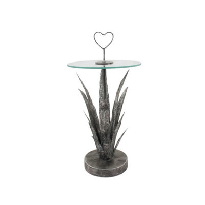 Minster Leaf Design TableMetalL40 X W40 X H79 Cm from B&Q