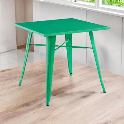 Minster Garden Bar TableMetalL80 X W80 X H76 CmGreen from B&Q