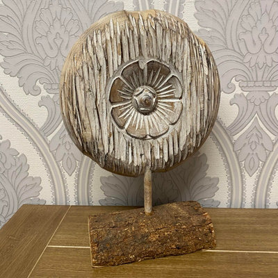 Minster Med Flower In Stand DWoodL8 X W20 X H20 Cm from B&Q