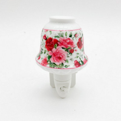 Minster Floral NightlightCeramicL8 X W8 X H13 Cm from B&Q