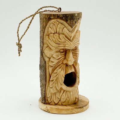 Minster Handcarved BirdhouseL15 X W15 X H30 Cm from B&Q