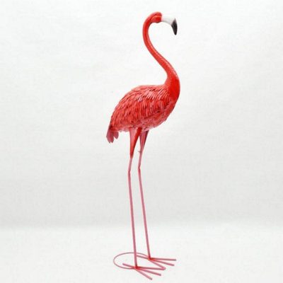 B&Q -  Flamingo Garden OrnamentMetalL30 X W50 X H150 CmPink