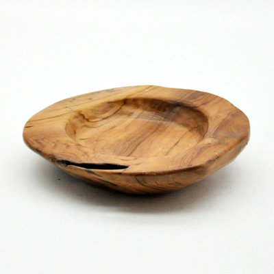 Minster Med Root Fruit BowlL30 X W30 X H8 CmTeak from B&Q