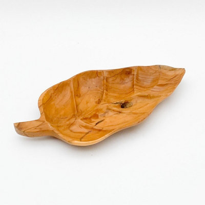 Minster Leaf BowlL12 X W18 X H45 CmTeak from B&Q