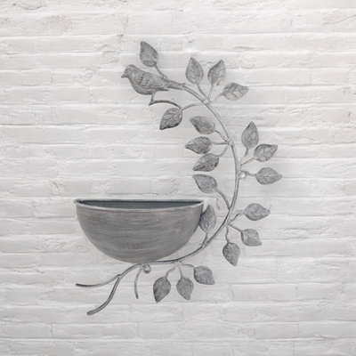 42Cm Grey Metal Garden Planter from B&Q
