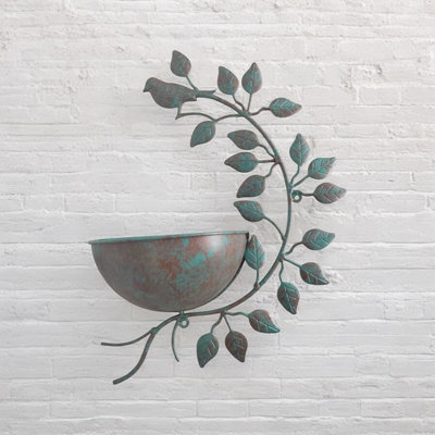 42Cm Green Metal Garden Planter from B&Q