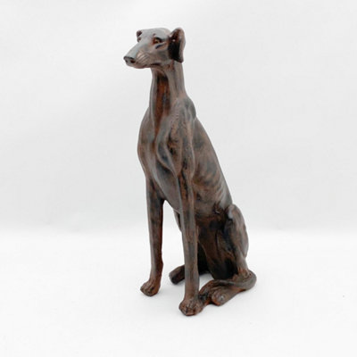 77Cm Sitting Dog Staute Ornament from B&Q