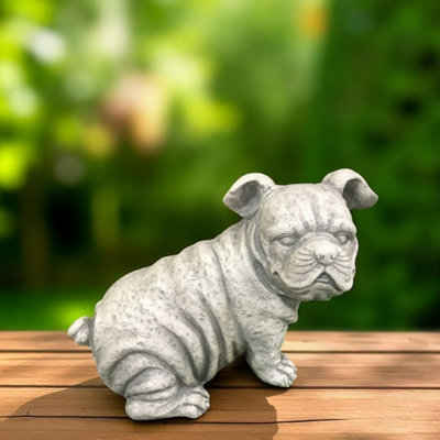 Minster Sitting Bulldog OrnamentL26 X W20 X H39 Cm from B&Q