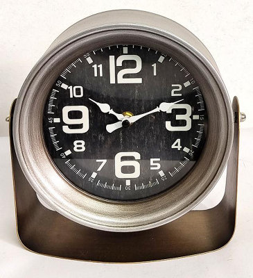 Minster Stylish Living Black Msl 20Cm Table Clock - Image 6