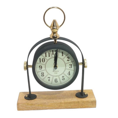 Minster Table ClockL8 X W23 X H29 Cm from B&Q