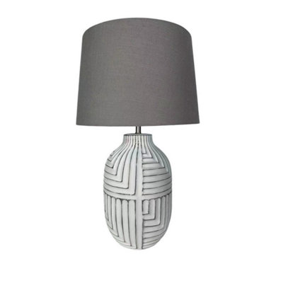 Minster 46Cm Lamp And ShadeCeramicL24 X W24 X H46 Cm from B&Q
