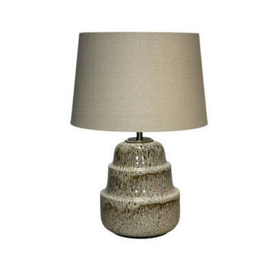 Minster 59 X 40 Cm Lamp And ShadeCeramicL33 X W40 X H59 CmBrown from B&Q