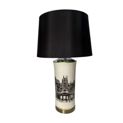 Minster 73 X 43 Cm Lamp And ShadeCeramicL35 X W43 X H74 Cm from B&Q