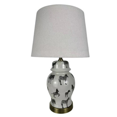 Minster Lamp And ShadeCeramicL18 X W18 X H40 Cm from B&Q