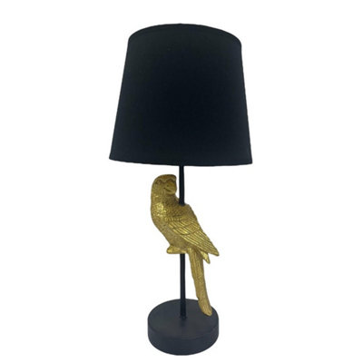 Minster 9 Inch Black Shade Table LampL22 X W22 X H47 Cm from B&Q